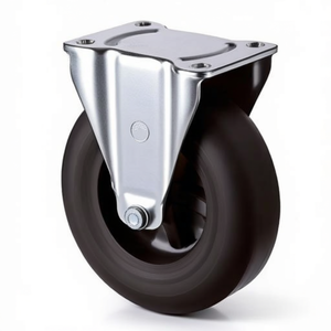 Solid Rubber 160mm Diameter 250kg Load Capacity Furniture Caster L138 X W109mm BS Casters - Product Image 3