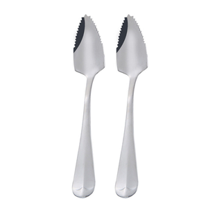 Stainless Steel <b>Grapefruits</b> <b>Spoon</b> flatware Half Serrated Citrus Fruit <b>Grapefruit</b> <b>Spoons</b> Customized Best Designing - Product Image 2