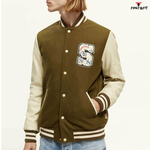 2026 Lona de alta calidad 100% algodón transpirable a prueba de viento de manga larga ropa de invierno elegante chaqueta de bombardero personalizable elegante para - Product Image 2