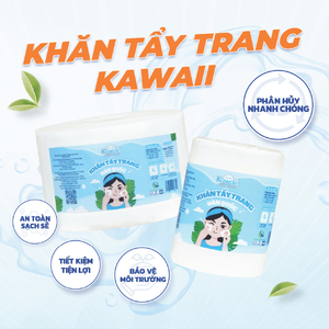 Toalla Facial Desechable Kawaii 400 Hojas 10x10cm Toallitas Desmaquillantes Rollo DE UNA Fábrica de Vietnam - Product Image 2