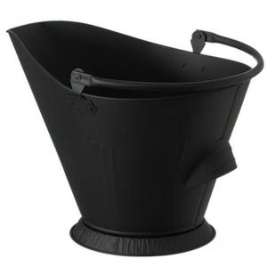Seau à charbon en fer vintage élégant avec poignée facile à transporter et parfait pour stocker le bois de chauffage ou le charbon dans un salon de style ferme - Product Image 6