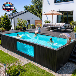 Custom Family Container Swim Spa <b>Pool</b> Fiberglass UV Resistant Corrosion-resistant <b>Frame</b> <b>Pool</b> Garden Outdoor Above Ground <b>pool</b> - Product Image 6