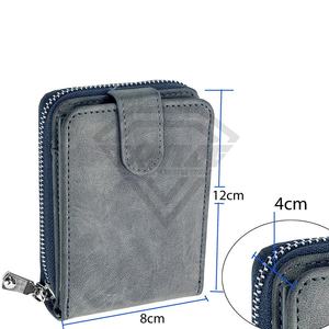 กระเป๋าสตางค์หนังผู้ชายแฟชั่นใหม่จากผู้ผลิตชั้นนำคุณภาพระดับมืออาชีพพร้อมคุณสมบัติ RFID และลายโลโก้ที่กำหนดเอง - Product Image 5