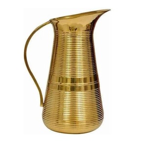 Royal Look Metal <b>Water</b> <b>Jug</b> With Brass Handle for Kitchen & Tabletop <b>Water</b> Drinking Pitcher Hotel Supplies . - Product Image 3