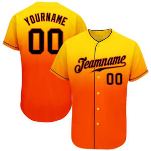 Maillot de baseball boutonné hommes femmes enfants maillot de baseball vierge à sublimation personnalisée sans manches léger - Product Image 2