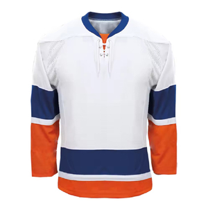 New Blank Ice Hockey Jersey <b>Long</b> <b>Sleeve</b> Branded <b>Golf</b> Style American Wear OEM 100% Polyester Breathable Quick Dry Anti-UV - Product Image 5