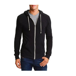 Sweat à capuche en coton épais de haute qualité avec fermeture éclair et épaules tombantes Style Streetwear personnalisable Sweat pour hommes - Product Image 1