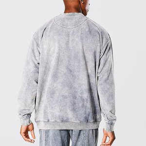 Sudadera de ajuste relajado 2025 para hombre, fabricante de ropa con logotipo personalizado, sudadera de mezcla de algodón básica transpirable para hombre - Product Image 6