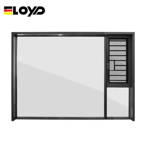 Eloyd现代开窗铝廉价铝平开窗屋双玻璃窗固定