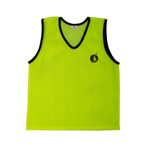Gilet d'entraînement d'équipe en maille avec passepoil noir Vente en gros de gilets d'entraînement de football en maille vierge de haute qualité - Product Image 1