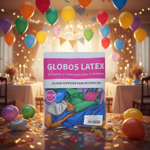 Palloncini in Lattice Party Love 30cm Metallizzati Colori Assortiti Confezione da 50 Pezzi - Product Image 3