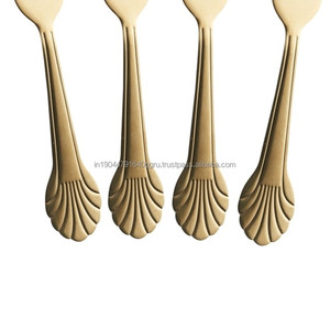 Ensemble de 4 fourchettes à fruits pour gâteau d'apéritif en or de qualité supérieure - Product Image 4