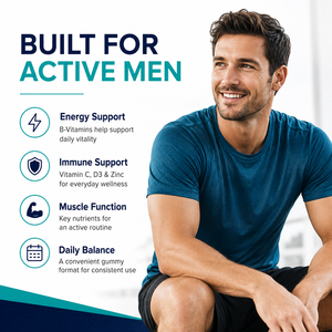 Gomitas Multivitamínicas Premium para Hombre, Nutrición Diaria, Energía, Inmunidad, Soporte Muscular, Marca Privada, OEM, ODM, Suplemento - Product Image 5