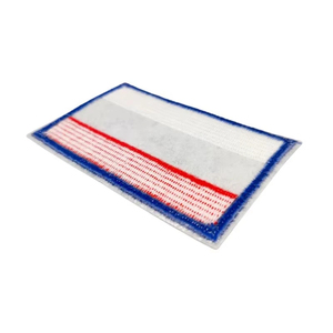 Patch rectangulaire brodé du drapeau russe, thermocollant, en tissu tissé, pour décoration - Product Image 2
