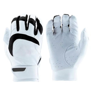 Gants de frappeur de baseball professionnels légers unisexe Vente à chaud en cuir PU souple Logo personnalisé antidérapant pour les jeunes - Product Image 1