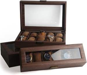 Caja de Almacenamiento de Joyas de Madera Multiusos y Personalizable con Textura de Madera Rica para Guardar Joyas de Forma Segura y Organizada - Product Image 2