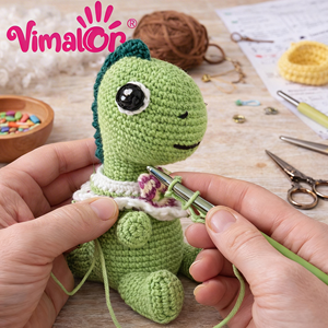 New Fashion Customized OEM/ODM Beginners DIY Green Handmade Cotton Yarn Mini Amigurumi Crochet Kit