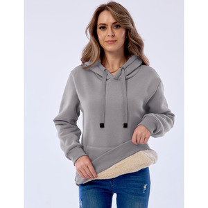 2025 personnalisé goutte épaule femmes sweats à capuche tricoté Streetwear personnalisé imprimé Streetwear sweats à capuche pour femme et sweat - Product Image 2