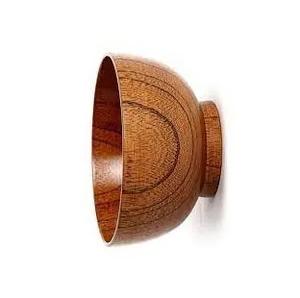 Precio más bajo y cuenco de servicio multiusos de madera con acabado Natural Simple de alta calidad para ensaladera de aperitivos de alta calidad - Product Image 2