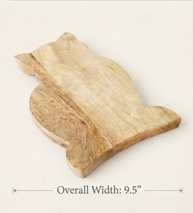 เขียงไม้รูปนกฮูก ขนาด 13.0 นิ้ว กันลื่น ใช้กับเครื่องล้างจานได้ ชิ้นเดียว - Product Image 2