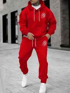 Traje deportivo de otoño e invierno para hombre, Sudadera con capucha y pantalones con estampado 3D de garra de animal, Jogging callejero informal para niños y mujeres - Product Image 3