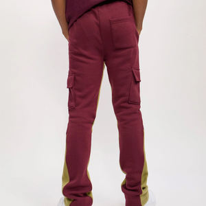 Pantalon de survêtement évasé pour homme, pantalon de jogging personnalisé, pantalon évasé respirant 100% coton, pantalon évasé empilé pour homme, vente en gros - Product Image 5