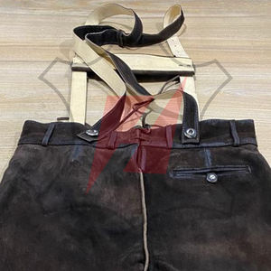 Pantalones Cortos de Lederhosen de Lona Estilo Urbano para Hombre, Personalizados OEM, con Protección Antiarrugas y Cortavientos, Estilo Bávaro - Product Image 6