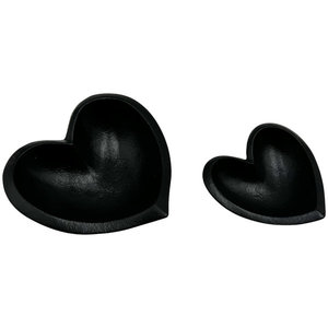 Tazón de aluminio chapado en oro de diseño moderno en forma de corazón para frutas y nueces, tazón para servir a precio mayorista de India 2025, Juego de 2 - Product Image 5
