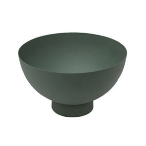 Bol à fleurs vertes sur piédestal en métal de nouvelle conception pour la maison et la décoration de table de mariage centres de table bol à fleurs avec base - Product Image 1
