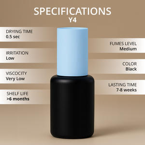 Colle professionnelle à séchage rapide (0,5 seconde) pour extensions de cils, logo personnalisé, volumes de 10 ml, marque blanche pour professionnels - Product Image 2