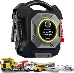 Avviatore di Emergenza Portatile 10000A 12V/24V Caricabatterie per Auto e Power Bank per Camion, Camper, Barche, Moto con USB-C PD 45W Ricarica Rapida - Product Image 1