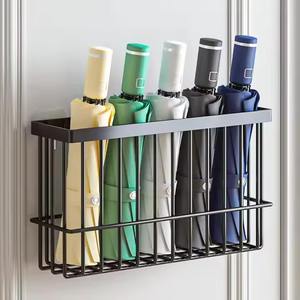 Industrial style metal <b>umbrella</b> <b>stand</b> built for storing <b>umbrellas</b> in public places offices or home entrances - Product Image 3