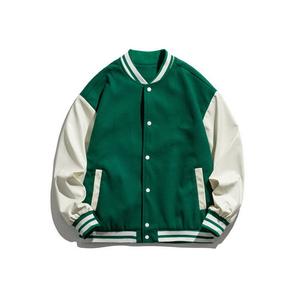 GAF OEM Custom American Baseball Team Varsity Jacket para hombres Lona transpirable con bordado y manga negra sólida - Product Image 5