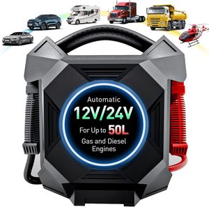 Arrancador de Baterías para Camiones y Motocicletas de Alta Resistencia CAT797 300A 12V/24V Portátil -40F con Luz LED a Prueba de Chispas - Product Image 1