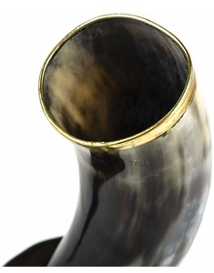 Cuerno vikingo para beber de alta calidad ecológico natural hecho a mano con soporte de cuerno para restaurante y hotel de la India. - Product Image 3