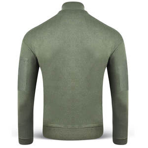 Hauts de course d'hiver 100 % coton pour hommes – Confortables, légers, respirants, de haute qualité, à capuche, avec demi-fermeture éclair, couleur unie - Product Image 3