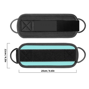 Correas de Tobillo GAF con Doble Anillo en D, Acolchado de Neopreno Personalizado, Ajustables, para Máquinas de Cable - Product Image 2