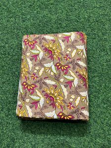 100% Premium lujo avellana marrón Nomex tela Floral mano bloque estampado ligero elegante confección decoración para niñas artesano - Product Image 4