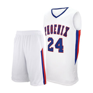 Tenue <span class=keywords><strong>de</strong></span> <span class=keywords><strong>basket</strong></span>-ball universitaire personnalisée, <span class=keywords><strong>ensemble</strong></span> <span class=keywords><strong>de</strong></span> maillots style <span class=keywords><strong>Lakers</strong></span> 100% polyester avec logo imprimé, vêtements <span class=keywords><strong>de</strong></span> sport respirants <span class=keywords><strong>de</strong></span> haute qualité - Product Image 1