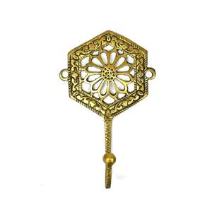 Crochet mural ancre en laiton, 4 pièces, B - Product Image 4