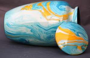 Cremation <b>Urn</b> for Human Ashes Large Personalized Funeral Burial for Handcrafted <b>Urn</b> for <b>Dogs</b> Ashes - Product Image 4