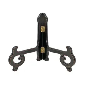 Étagère de rangement pour assiettes au design simple en finition noire antique Support élégant pour ustensiles de cuisine pour table et décoration intérieure - Product Image 3