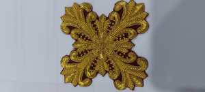 Parches Bordados a Mano con Hilo Metálico para Etiquetas de Ropa - Product Image 4