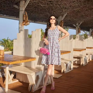 Vestido ajustado y acampanado para mujer Vestidos informales de punto hasta la rodilla - Product Image 1