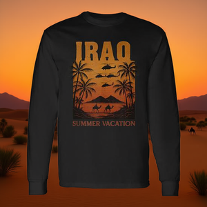 T-shirt promozionale a maniche lunghe per le vacanze estive in Iraq - Product Image 3