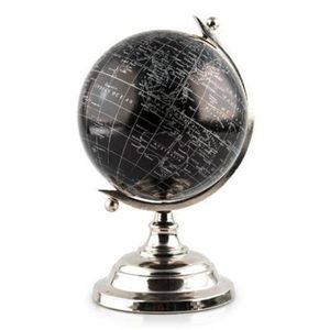 Globo decorativo antiguo sobre bola blanca con contorno de hoja dorada y soporte de Metal de Color dorado para decoración de escritorio de oficina - Product Image 6