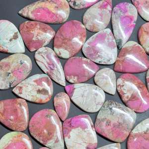 Cabujón de calcita de cobalto Rosa Natural de alta calidad de grado AAA, piedra preciosa de ágata verde suelta al por mayor - Product Image 3