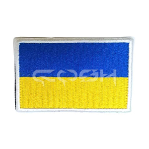 Parche bordado de la bandera nacional de Ucrania, insignia para coser con hierro azul y amarillo - Product Image 1
