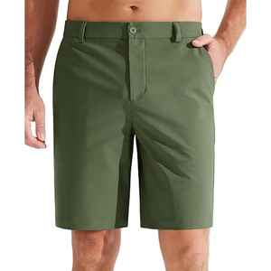 <b>Men's</b> Eco-Friendly Quick Dry Fitness <b>Shorts</b> Mid Waist Casual Style Breathable Waterproof Solid <b>Pattern</b> Elastic Waist-OEM Service - Product Image 1