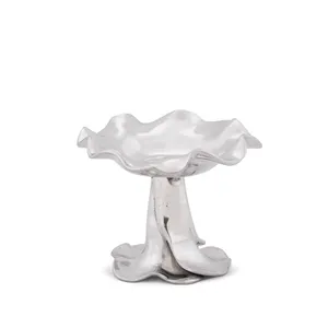 Elegante Tazón de Cerámica de Diseño, Lujoso, Artesanal, Tendencia Mundial, Decoración de Interiores, Base Segura, Plateado Zahid, Ecológico, Estilo Americano - Product Image 3